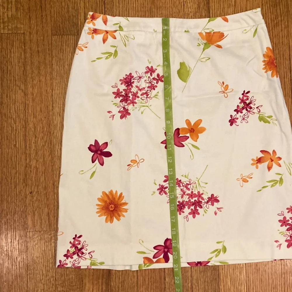Valerie Stevens Cotton Pink and Cream Skirt Size 8 - Picture 5 of 9